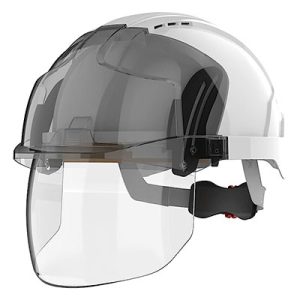 JSP EVO VISTAshield a better level of head Personal Protective Equipment (PPE) with built in visor.